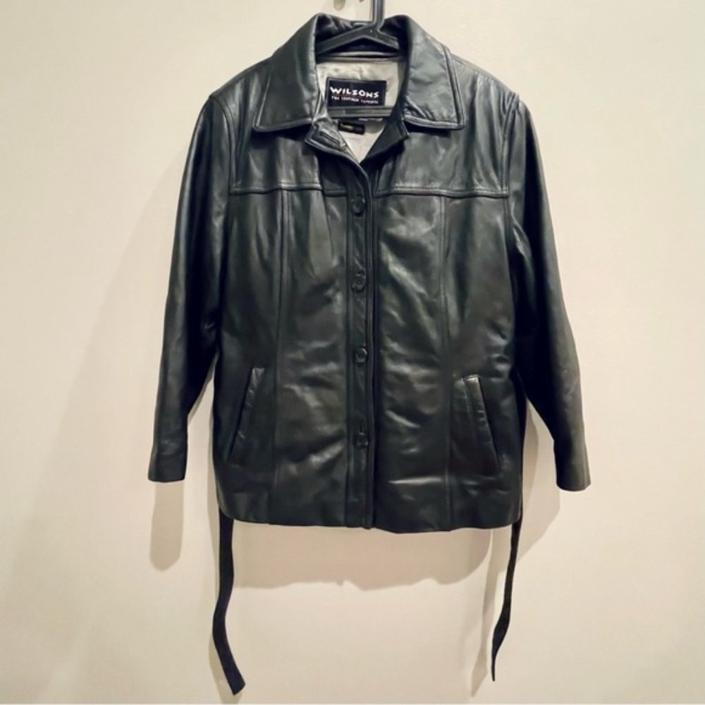 Wilsons Leather Women’s Belted Jacket w/ Removable 3M Thinsulate Liner | Size XL - Picture 4 of 16
